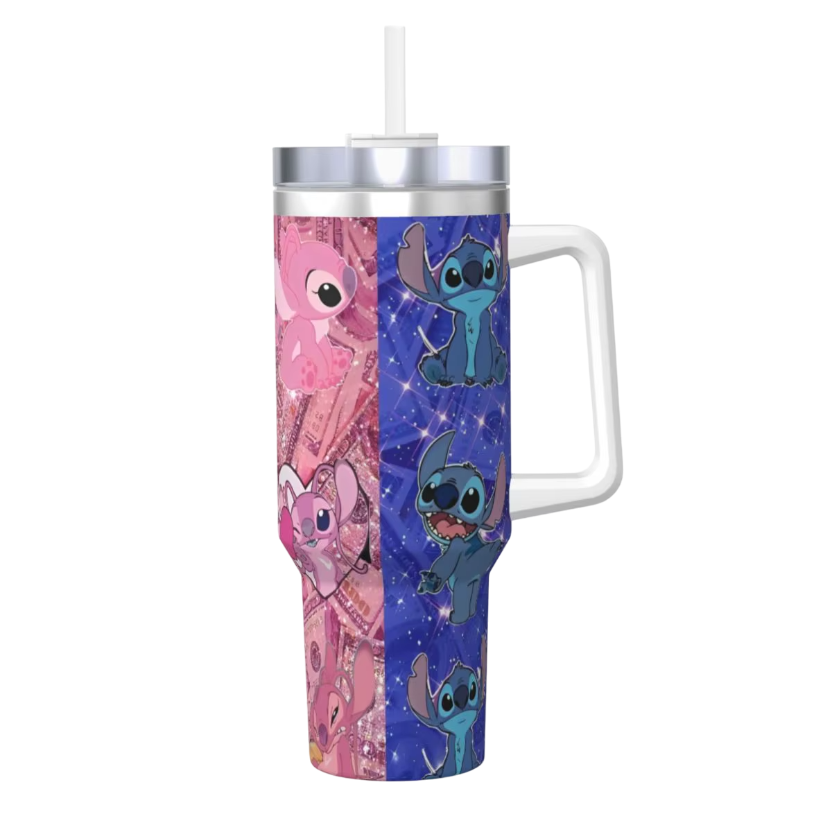 Stitch Mugg Med Sugrör