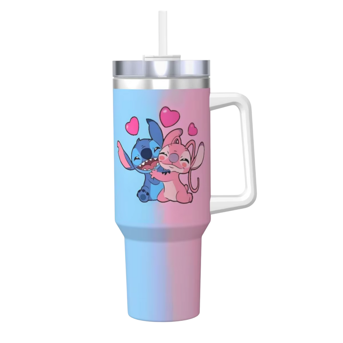 Stitch Mugg Med Sugrör