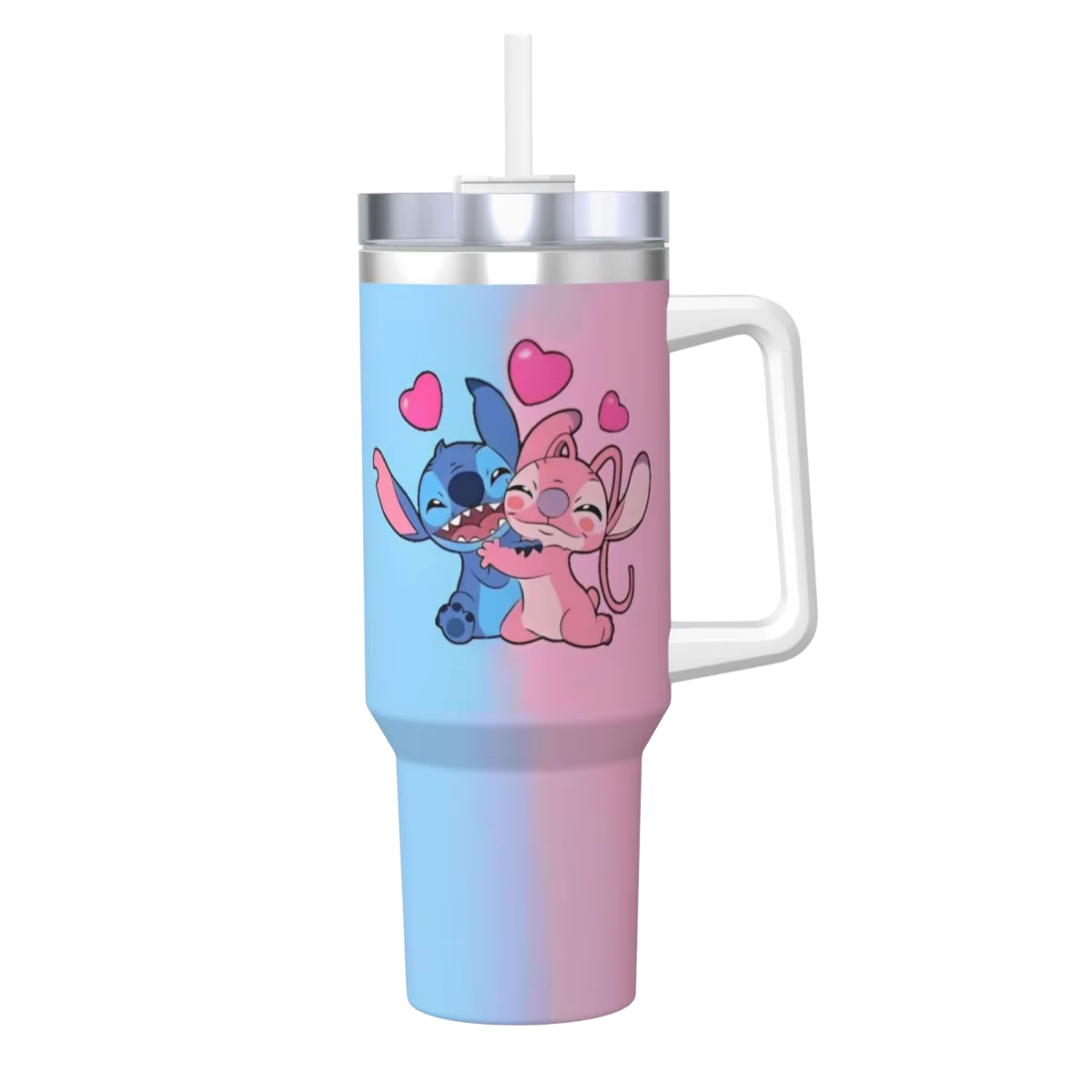 Stitch Mugg Med Sugrör