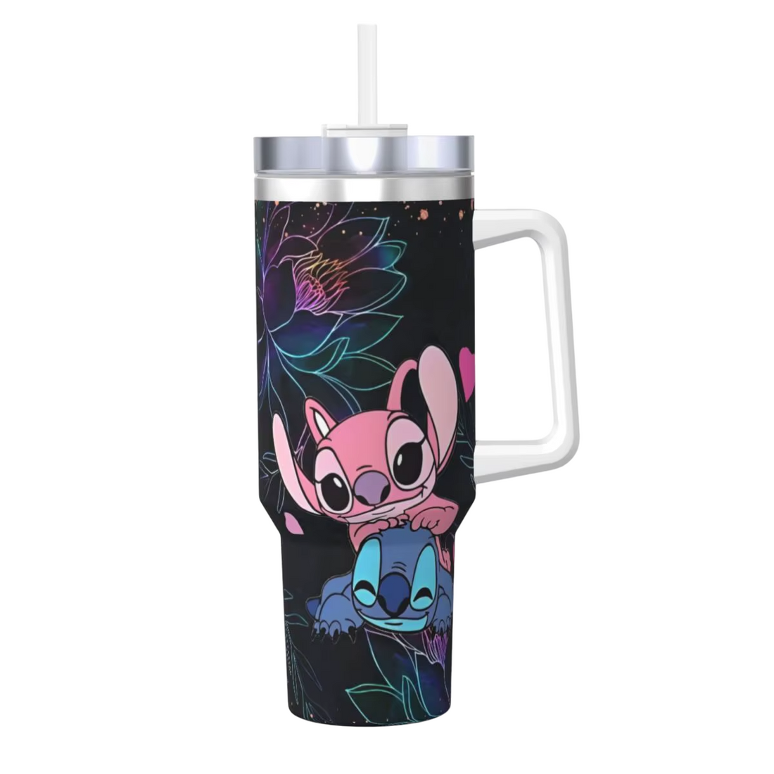 Stitch Mugg Med Sugrör