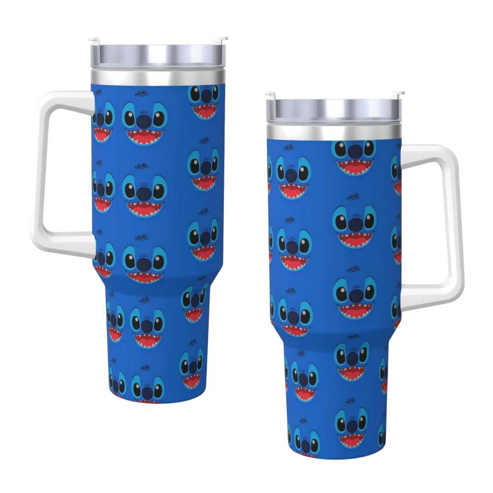 Stitch Mugg Med Sugrör